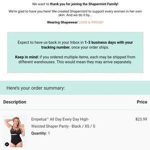 Proof that Empetua = Shapermint